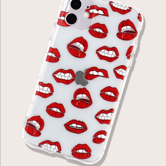 New💕iPhone 11 Pro Max graphic 💋💋💋clear Kiss Case - Picture 2 of 4